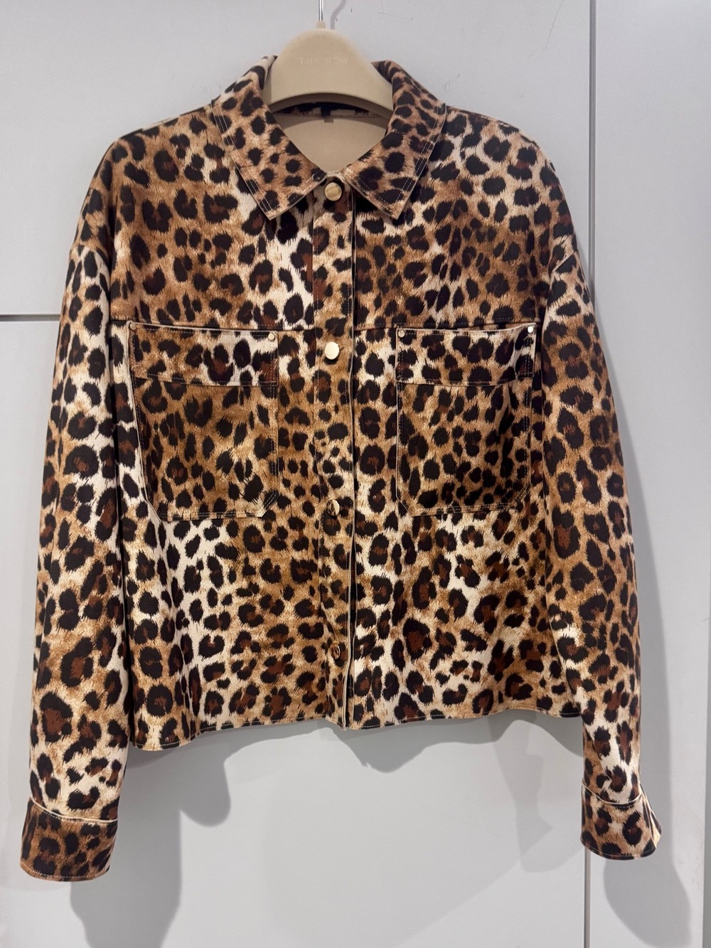 Zara Leopard Print Jean Jacket - Brown/Black